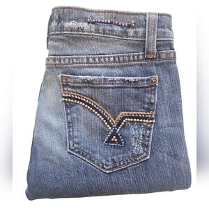 VIGOSS LONDON STRAIGHT DISTRESSED JEANS